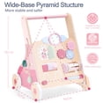 thumbnail image 4 of PairPear - Caminante de madera para bebé, color rosa, 4 of 4