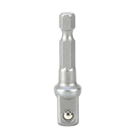 

Steel Socket Adapter Hardware Tools 1/4 Hex Shank Drill 3/8 Drive Socket Adapter Ball Bearing