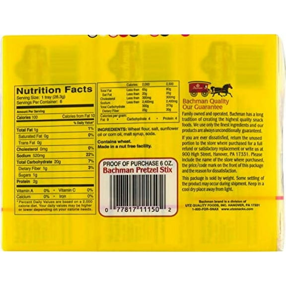 Bachman Pretzel Stix, 6 oz, (pack of 3)