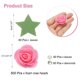 thumbnail image 2 of Uxcell 500pcs Cabezas de Rosa de Espuma 1.4" Flores Artificiales a Granel Sin Tallo con Hojas, Perlas y Diamantes para Manualidades DIY, Rosa Oscuro, 2 of 5