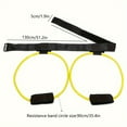 thumbnail image 3 of Hip Resistance Belt For Glute Leg Workout Adjustable Waist Bands With Foot Loops For Strength Training Squats Kickbacks Home Gym Fitness Equipment, 3 of 6