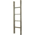 thumbnail image 4 of Ekena Millwork 15"W x 60"H x 3 1/2"D Vintage Farmhouse 4 Rung Ladder, Barnwood Decor Collection, Reclaimed Grey, 4 of 13