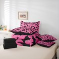 thumbnail image 6 of jejeloiu Spooky Bats Twin Bedding Sets 7-Piece,Halloween Theme Bedding Comforter Set,Pink Black Sheet Sets For Girls,Lightweight Room Decor Reversible, 6 of 8
