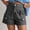 Gray, variant on Mqqzkk Womens Cargo Denim Shorts - Summer Casual Vintage Loose Button Up Shorts With Pockets