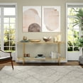 thumbnail image 5 of Henn&Hart 64" Gold Console Table, 5 of 8