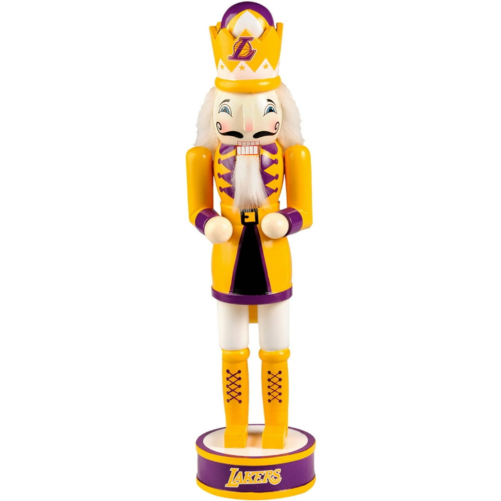 Forever Collectibles NBA 14" Wooden Nutcracker, Los Angeles Lakers