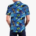thumbnail image 2 of Polo Shirts for Men, Hawaiian Flower Pineapple paddleboard Cuteness Casual Mens Polo Shirts Short Sleeve Button Down Classic Mens Golf Polo Shirts, 2 of 7