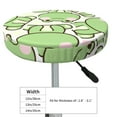 thumbnail image 4 of Kll Cute Frog Round Bar Chair Cushion Cover 12 Inch,Bar Stool Protector With Elastic, Soft Washable, 4 of 7