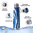 thumbnail image 4 of 29oz Insulated Water Bottle with Tea Infuser, Stainless Steel Travel Mug, Liquid & Marble Print, 4 of 6