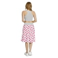 thumbnail image 5 of Women's Fruit Delicious Strawberries Theme A-line Printed Skirt Casual Wear, M, Magenta Pink White, by Ambesonne, 5 of 6