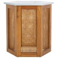 thumbnail image 2 of Safavieh Danez Coastal Wood Hexagon End Table, Natural/White, 2 of 9