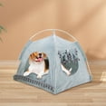 thumbnail image 6 of Cat House Cat Kennel Cave Hideout Breathable Cabin with Cushion Pet Bed Cage Nest Small Dog Tent for Rabbits Cats Camping Indoor/Outdoor green, 6 of 9