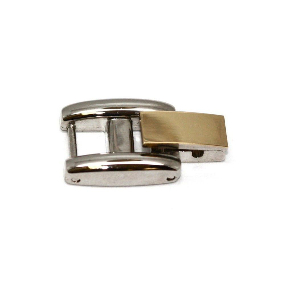 Cuir De Lyon TWO TONE STAINLESS STEEL FOLD OVER CLASP WOMENS WATCH