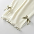 thumbnail image 6 of FRSASU Kids Pants ,Summer Casual Girls' Pants Capris Bow Decorative Elastic Thin Children's Pants White 10-11 Years, 6 of 7