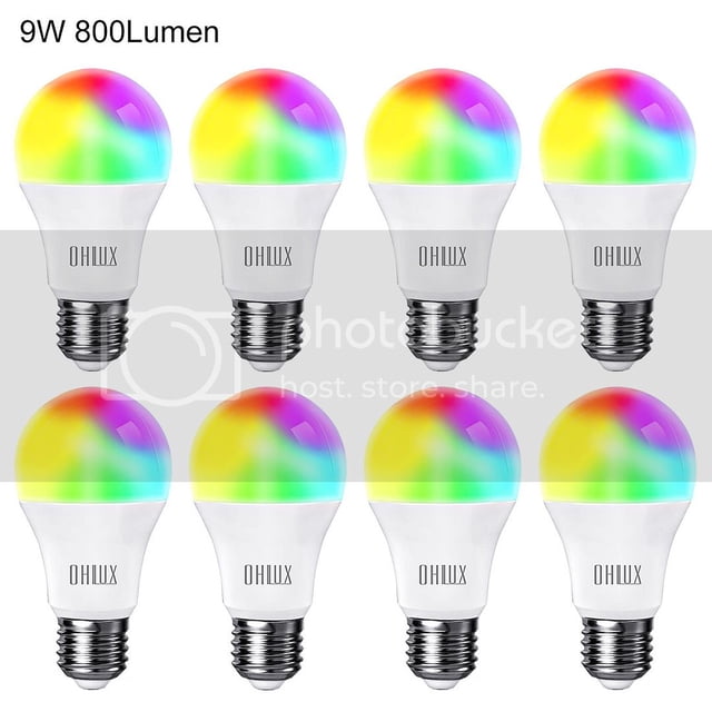 OHLUX Smart WiFi LED Light Bulbs 100W Equivalent 900Lumen (No Hub