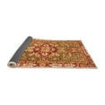 thumbnail image 2 of Ahgly Company Indoor Round Geometric Orange Traditional Area Rugs, 5' Round, 2 of 4