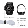 thumbnail image 6 of Men's Wristwatch, SKMEI Waterproof Stopwatch Alarm LED Back Light Sports Watch, Black, 6 of 7
