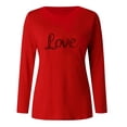 thumbnail image 5 of Camisetas de Cuello de la Tripulación de Manga Larga para los Hombres Estampadas Camisetas de Manga Larga para las Mujeres, Camiseta de Blusa Casual para Primavera Verano, 5 of 5