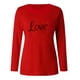 thumbnail image 5 of Camisetas de Cuello de la Tripulación de Manga Larga para los Hombres Estampadas Camisetas de Manga Larga para las Mujeres, Camiseta de Blusa Casual para Primavera Verano, 5 of 5