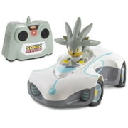 Team Sonic Racing RC: Silver - NKOK (682), 1:28 Scale 2.4GHz RC Car, 6.5 Compact Design, Officially Licensed Sega Sonic The Hedgehog, Battery Powered, Transmit Up To 150', Ages 6+