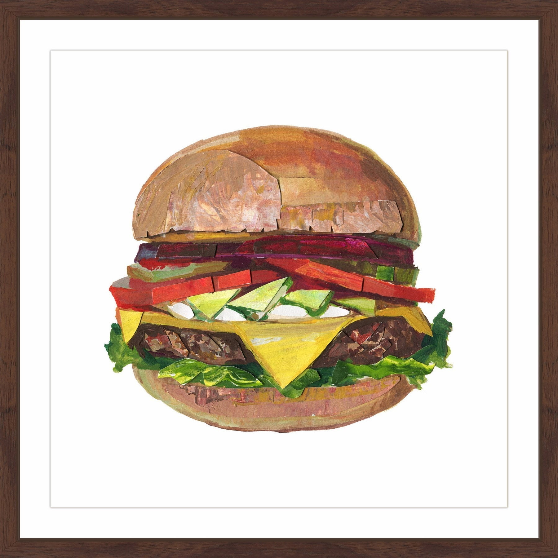 "Ultimate Burger" Framed Painting Print
