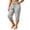 Gray, variant on Women's Plus Size Capri Pants with Pockets Adjustable Drawstring Hem Casual Loose Fit Cropped Trousers