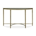 thumbnail image 4 of Magnussen Copia Demilune Sofa Table in Antique Silver with Gold Tint, 4 of 4