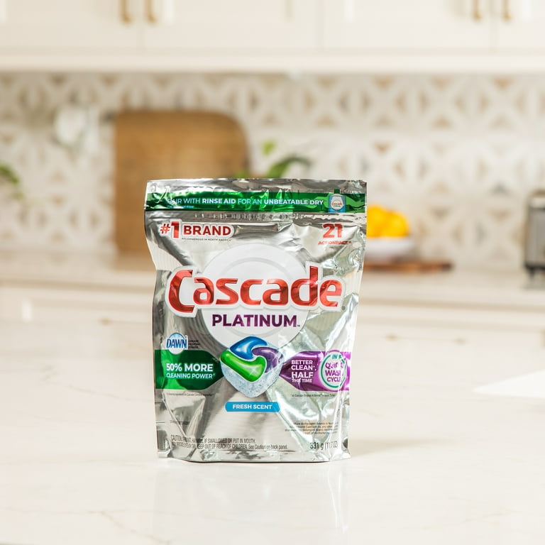 Cascade Dishwasher Detergent, Fresh Scent, Actionpacs 17 Ea, Soap