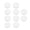 transparent, variant on 10Pcs Billiard Pool Cue Tips Clear Acrylic Replacement Tip Pools Tips for Snookers Pool