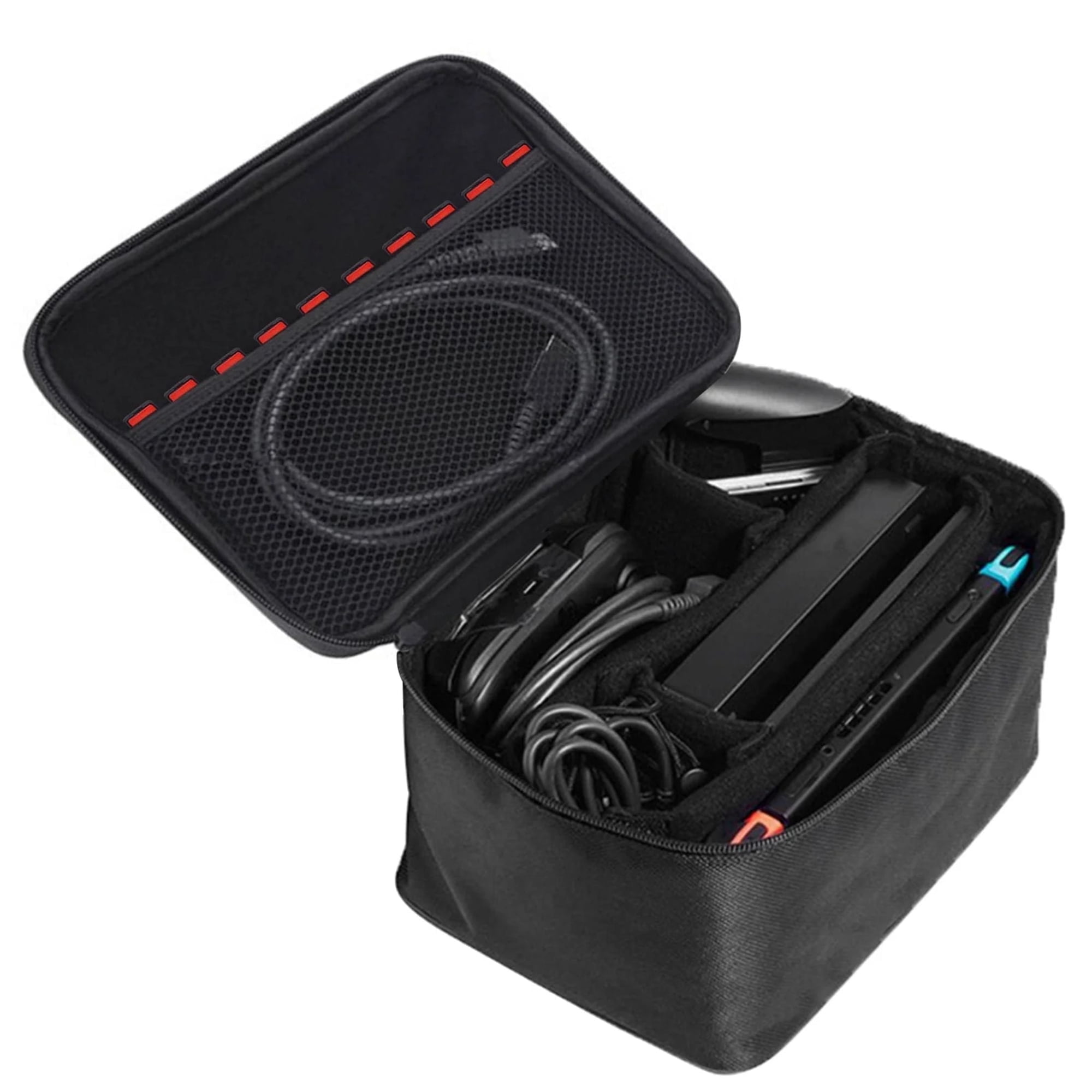 EEEkit Carrying Case Fit for Nintendo Switch/OLED/Lite, Joy-Con, Pro Controller, Portable Protective Storage Bag for Travel Case, Waterproof Handbag, Nintendo Switch Accessories, Black