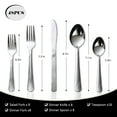 thumbnail image 2 of Kitchentrend 48-Piece Flatware Set for 8, Stainless Steel Silverware Set with Extra Teaspoons, Complete Kitchen Cutlery Set, Dishwasher Safe, 2 of 9