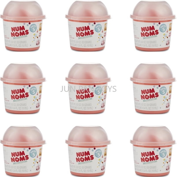 Paquete misterioso de esmaltes de uñas o brillos de labios de la serie 5 de Num Noms originales, juguetes sorpresa kawaii para niñas, regalo de cumpleaños