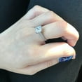 thumbnail image 5 of Oryn Jewelry 1.9 Ct Princess Cut Moissanite Band - 14K White Gold Plated Wedding Ring - Prong Set Forever Moissanite Bands - Birthday Jewelry Gift for Women, 5 of 5