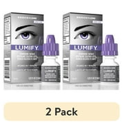 (2 pack) LUMIFY Eye Drops for Redness Relief and Whiter and Brighter Looking Eyes, .25 fl oz (7.5 ml)