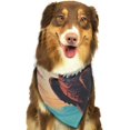 thumbnail image 6 of Naloa Cartoon Iceberg Bald Eagle Dog Bandanas 1PC Washable Triangle Dog Scarfs Premium Durable Fabric, for Small Medium Large Dogs and Cats, 6 of 6