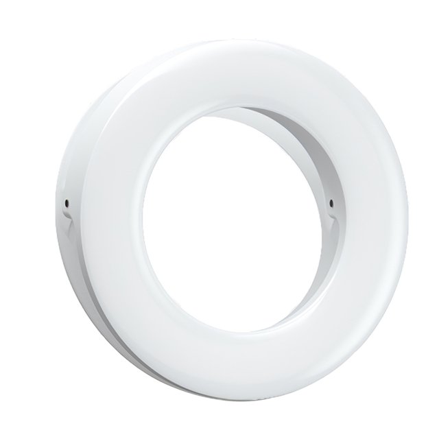 Lámpara de anillo LED para Selfie, diseño de abrazadera, lámpara USB para chat, vídeo con luz táctil regulable para Selfie, recargable complementaria Kearding EL014182-02