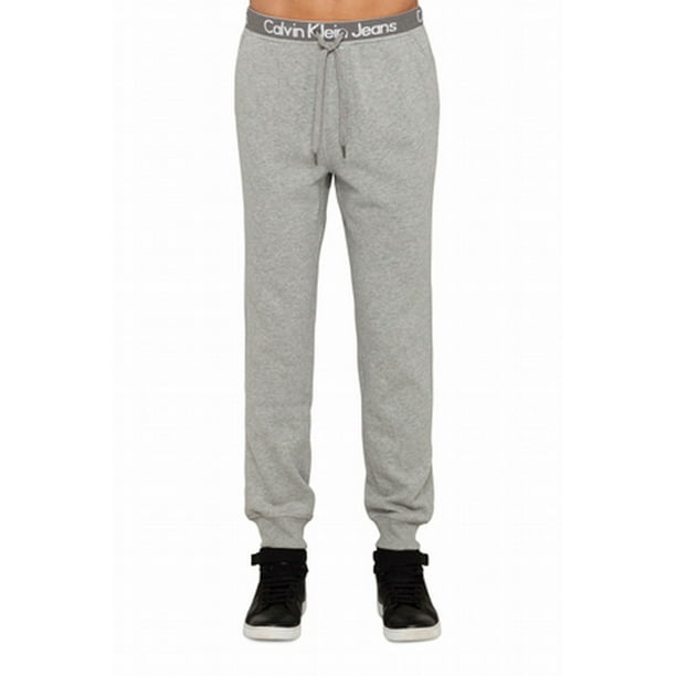 Calvin Klein - Calvin Klein NEW Gray Mens Size XL Logo Fleece Active Jogger Pants - Walmart.com