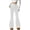 11# White, variant on Leggings for Women 2025 Winter Warm Fleece Lined Bootcut Flare Pants High Waisted Comfort Thermal Thick Clothes Black L