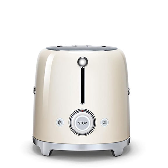 Tostador Smeg 2 Rebanadas Interfaz Multifunción Color Crema
