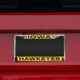 thumbnail image 2 of Iowa NCAA Hawkeyes Chrome Metal License Plate Frame Holder, 2 of 6