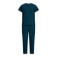 thumbnail image 5 of Ceisia Men's Solid Color Medical Scrubs Set V-Neck Short Sleeve Top Multi-Pocket Cargo Pants for Healthcare Workers Green M Gifts, 5 of 8