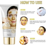 Mooyam 2 Pack Purifying Gold Peel off Mask, Face Masks Beauty Peel Off Gold Face Mask, Blackhead Remover Deep Cleanser, Gold Mud Face Mask 4oz