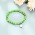 thumbnail image 4 of Cremation Jewelry Heart Urn Bracelet for Ashes for Women Men Adjustable Memorial Keepsake Tiger Eyes Bead Bracelet, 4 of 7