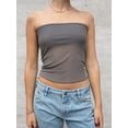 thumbnail image 3 of Mialoley Women Tube Top, Strapless Backless Tulle Patchwork Summer Ladies Vest for Club Party, 3 of 5