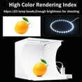 DUCLUS Adjustable Light Photo Studio Box, Mini Photo Light Box