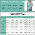 thumbnail image 3 of Topvent Women's Loose Casual Leisure Long Sleeve Round Neck Collar Patchwork T-Shirt Top, 3 of 6