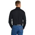 thumbnail image 2 of CornerStone Select Lightweight Snag-Proof Long Sleeve Polo CS418LS, Dark Navy, XL, 2 of 3