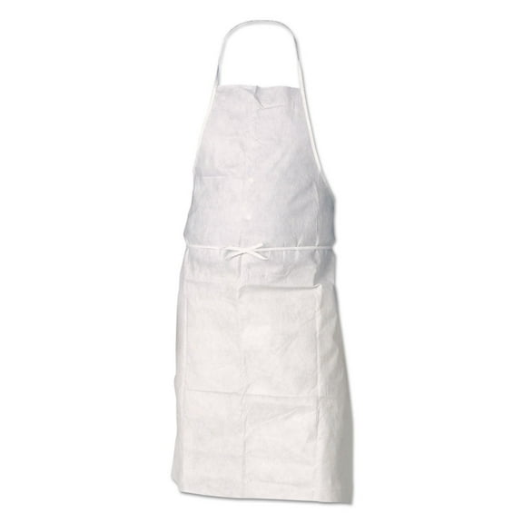Ansell 36550 28 in. x 40 in. A20 Apron - One Size Fits All/White (100/Carton)