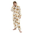 thumbnail image 5 of Christmas Candy Gingerbread One Piece Pajamas Soft Jumpsuit Cozy Sleep and Play Romper Zipper and Pockets 9-11Y, 5 of 8