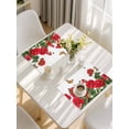 thumbnail image 5 of Red Spring Floral Placemats Set of 6, Butterfly Farmhouse Placemats for Dining Table, Place Mats for Kitchen Tabletop, Waterproof Wipeable Dining Table Mats Set, 5 of 9